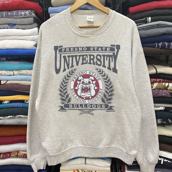 Tops - Fresno State University Shirt Fresno State Bulldogs Football Men Women Shirt Tee
